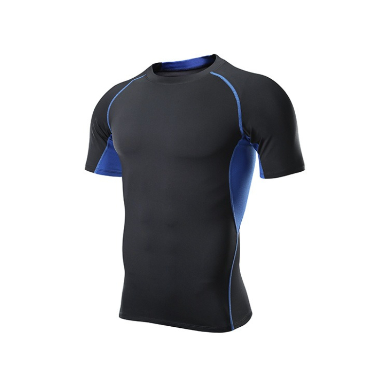 メンズ速乾ラウンドネックスイムシャツ高弾性タイトフィットネス - T Shirt Tight Fit のレビューと価格