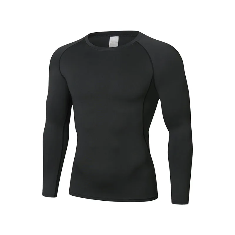メンズ長袖スポーツTシャツ、タイトフィット、吸汗性、通気性、 - T Shirt Tight Fit のレビューと価格